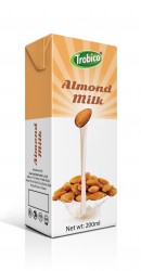 almond milk 200ml in paper box